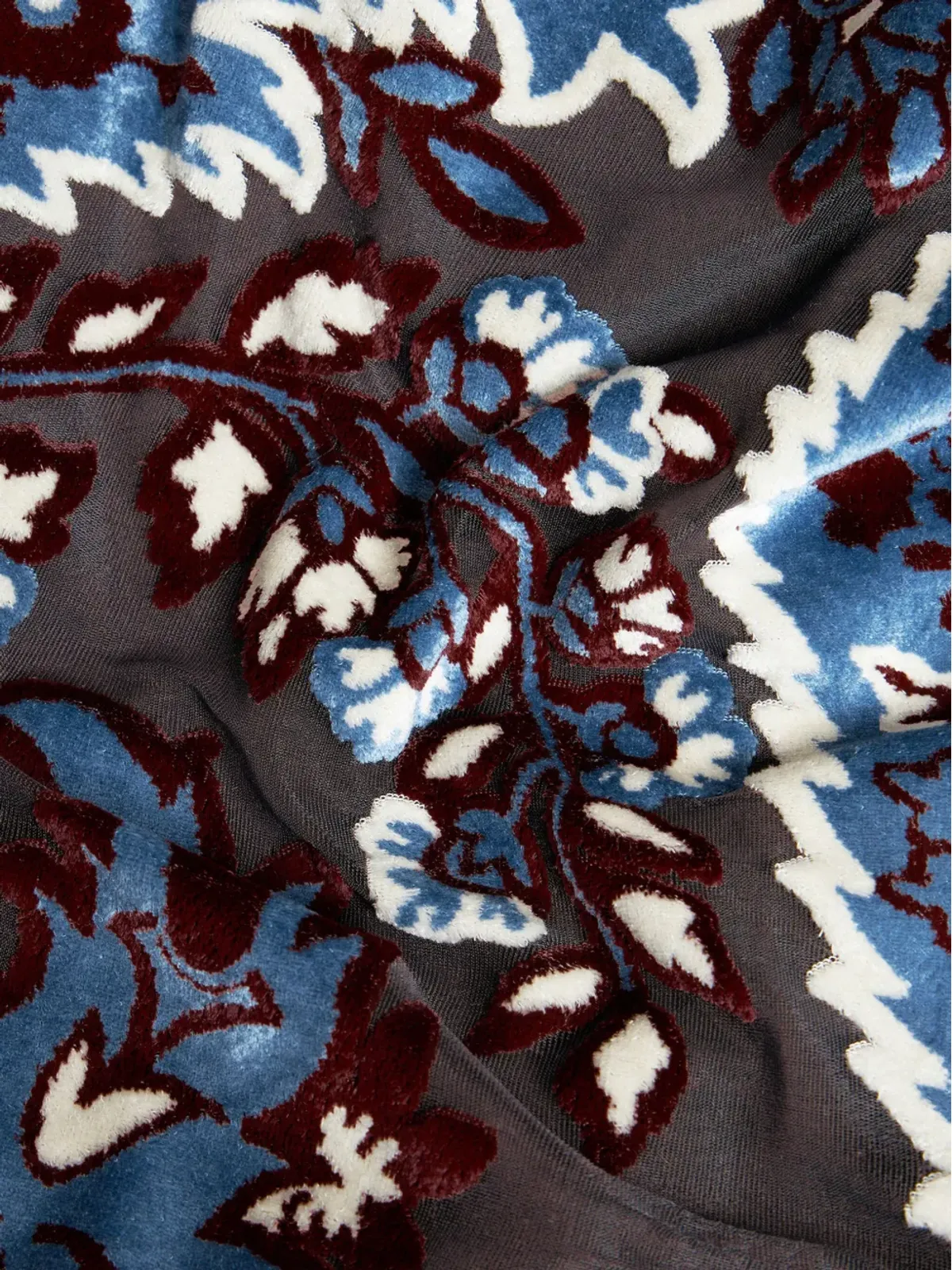 ETRO ジャカードベルベットドレス - ブルー - 画像5
