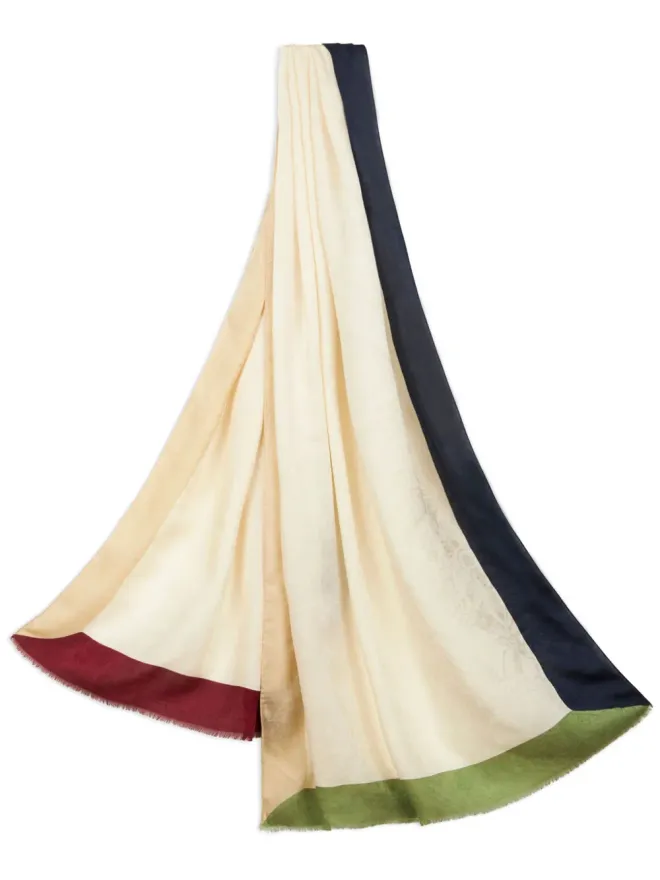 ETRO ETRO ジャカード フリンジ スカーフ - ネチュラル系の商品画像