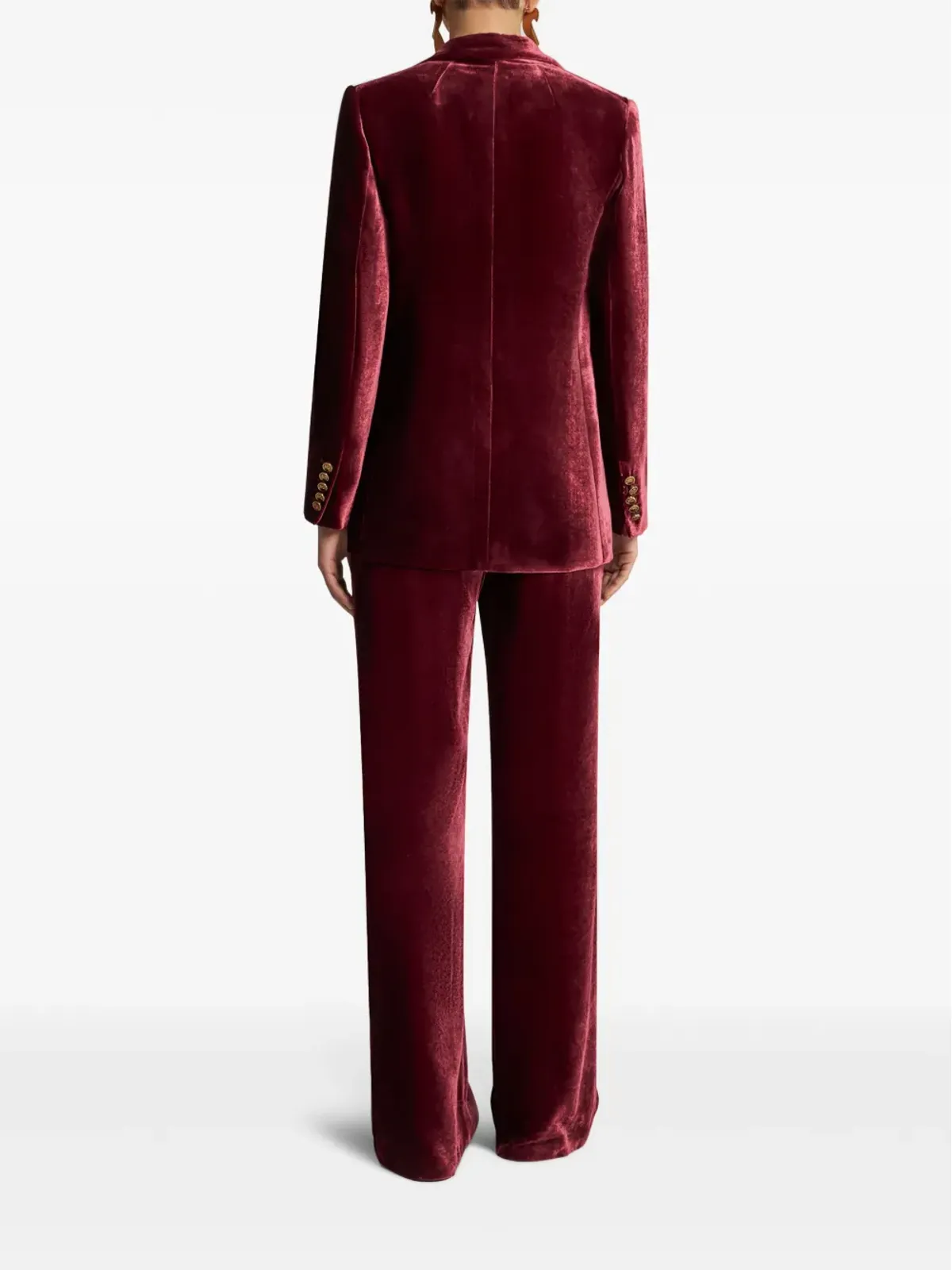 ETRO ベルベットのシングルブレストブレザー - レッド - 画像3
