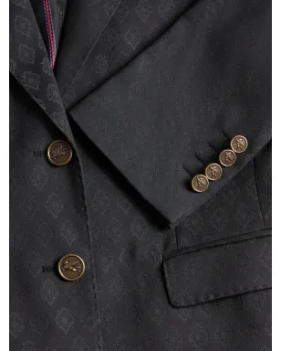ETRO ジャカード柄ウールブレザー - ブラック - サムネイル5