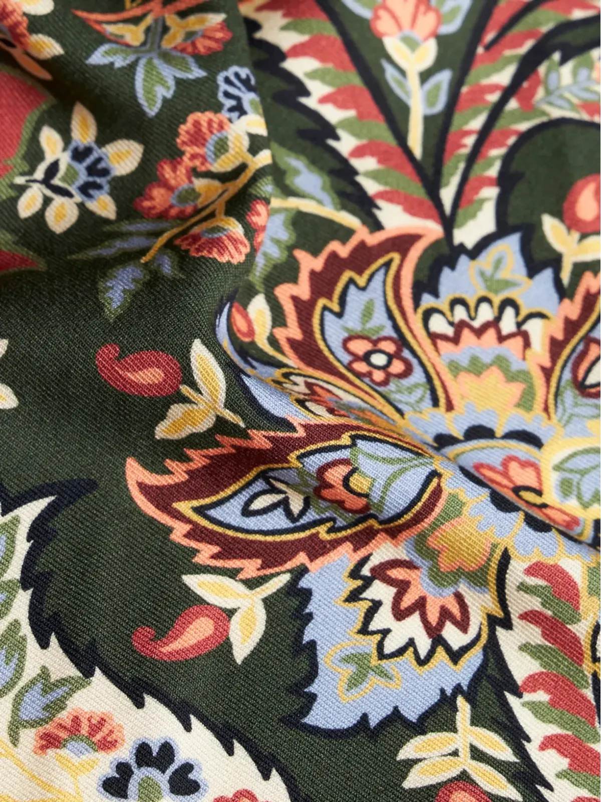 ETRO 花柄プリント ツイル ドレス - グリーン - 画像5