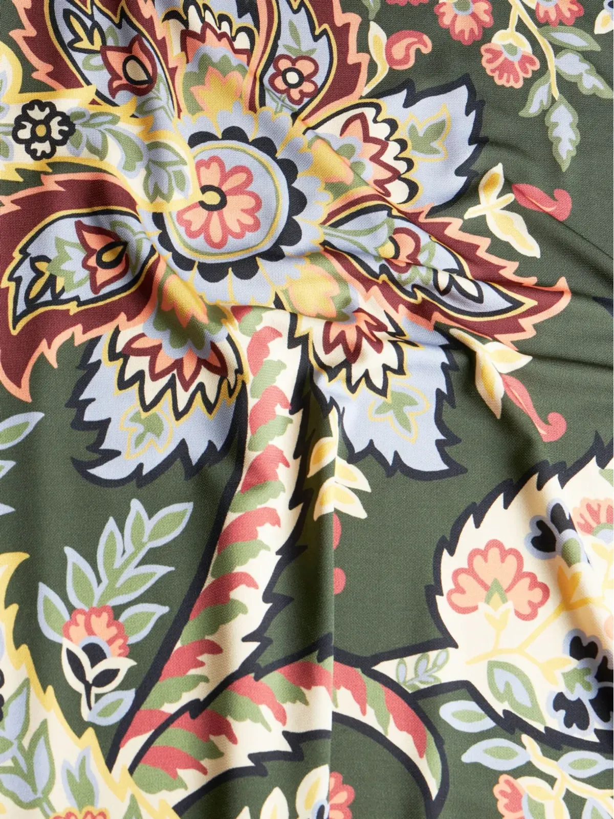 ETRO アブストラクト柄ドレス - グリーン - 画像5