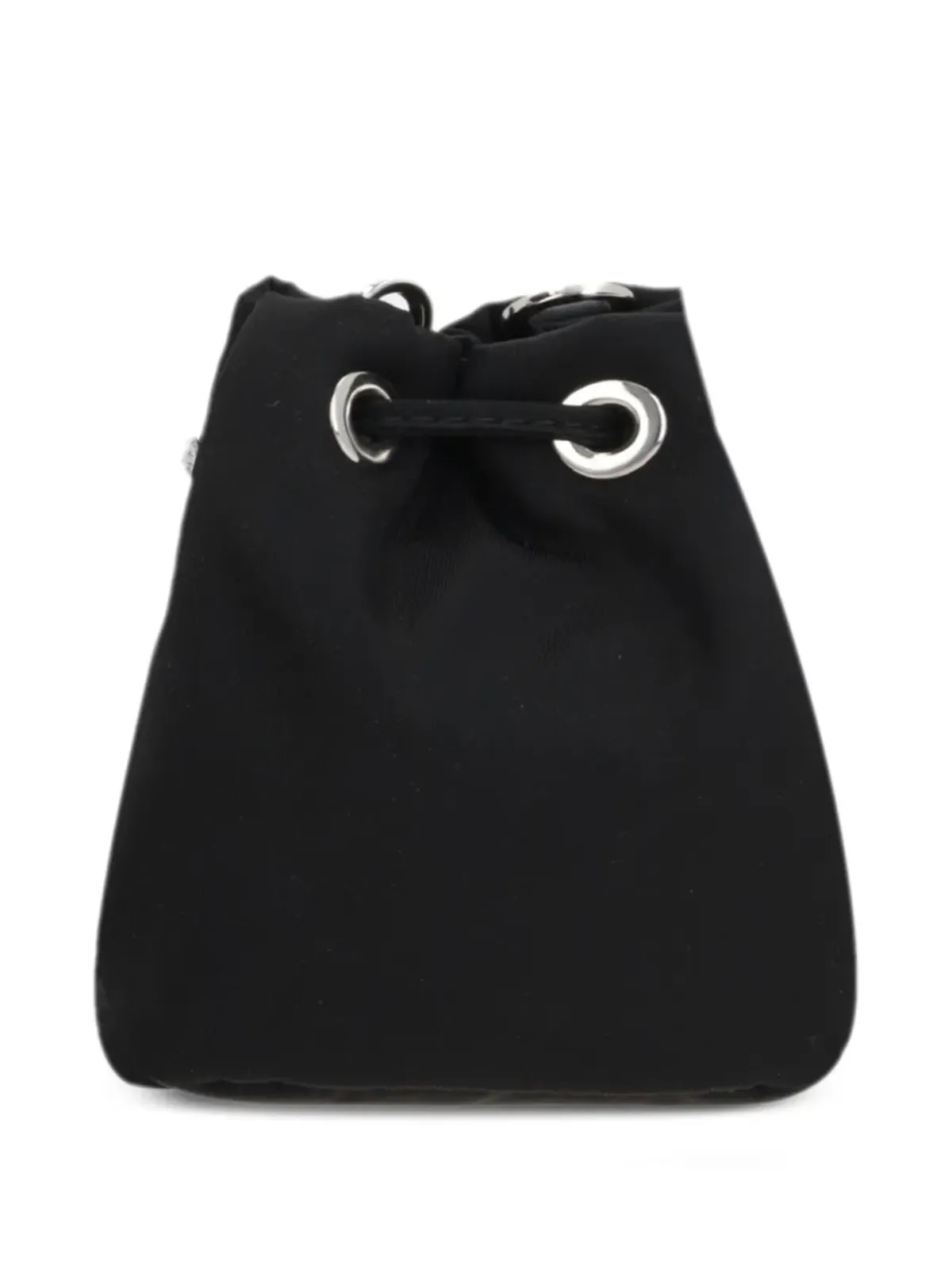 Prada ロゴアップリケ・スタッズ付き バケットバッグ - ブラック - 画像2