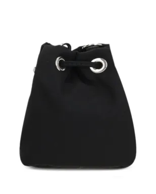 Prada ロゴアップリケ・スタッズ付き バケットバッグ - ブラック - サムネイル2