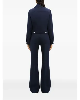 Courrèges 70年代ツイル ブートカットパンツ - ブルー - サムネイル4