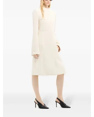 Courrèges Heritage ロゴアップリケ コート - サムネイル3