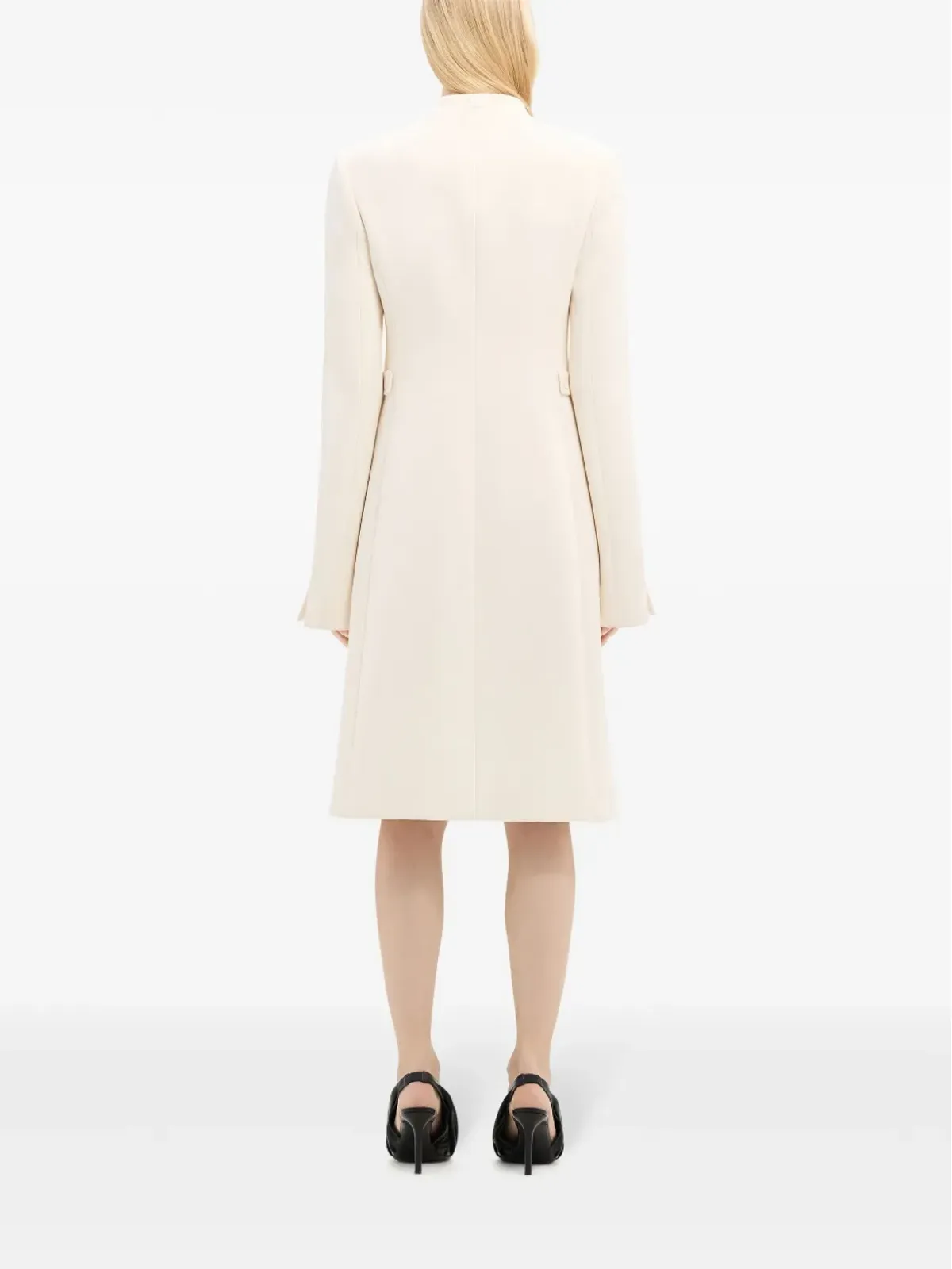 Courrèges Heritage ロゴアップリケ コート - 画像4