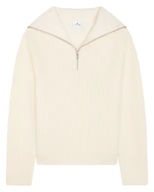 Courrèges リブ編みフード付きセーター - ニュートラルカラー - サムネイル1
