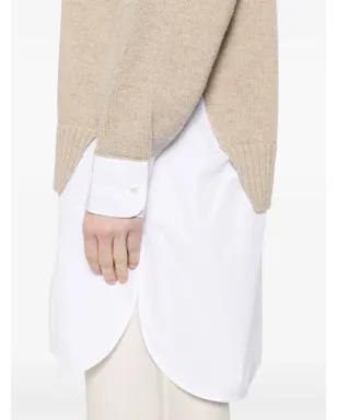 Stella McCartney レイヤード風ニットセーター - ニュートラルカラー - サムネイル5