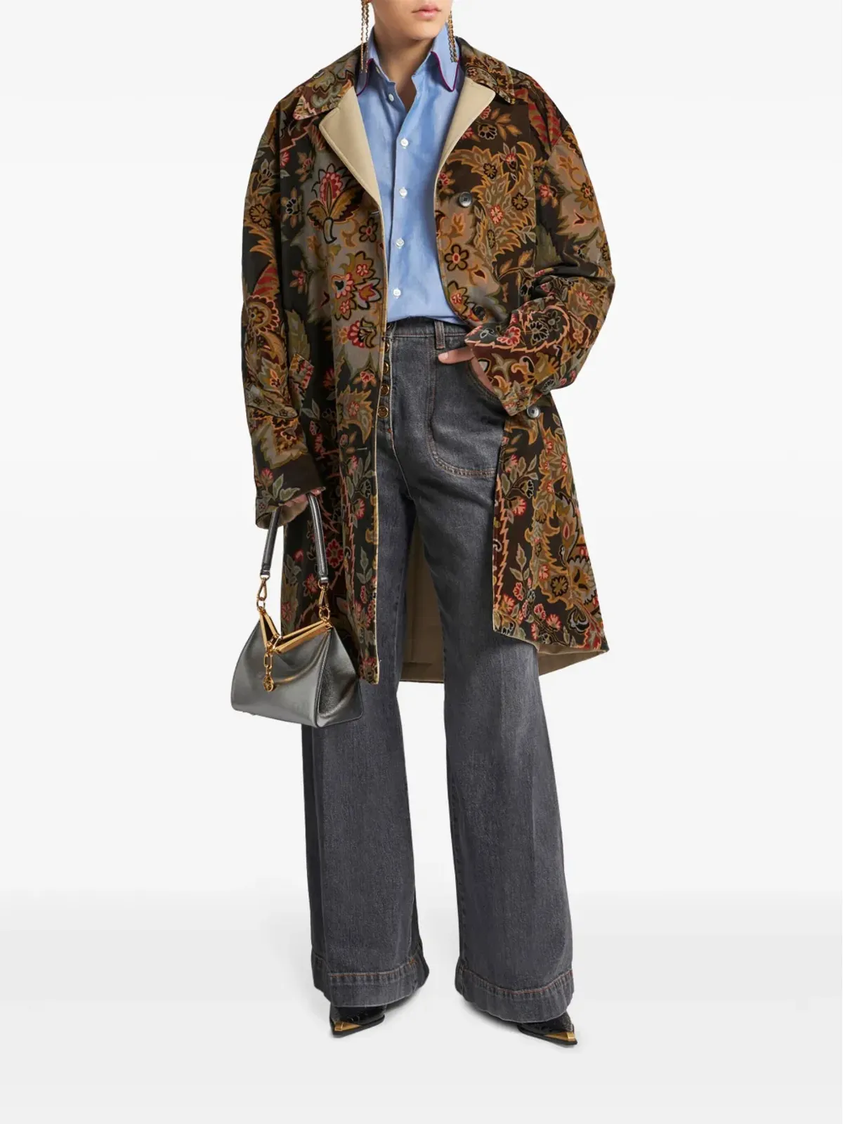 ETRO ワイドレッグフレアジーンズ - グレー - 画像2