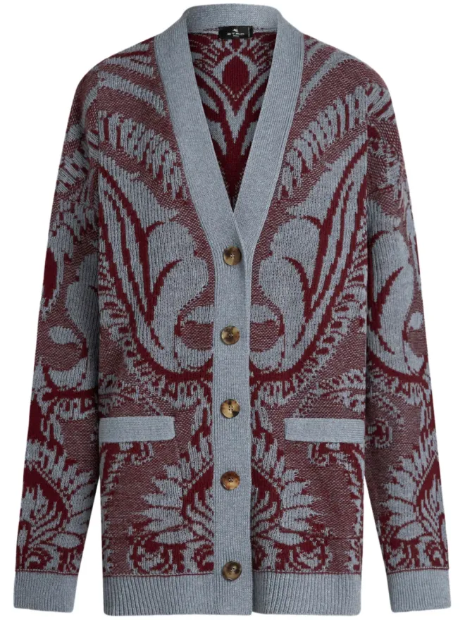 ETRO ETRO 花柄ジャカード編みカーディガンの商品画像