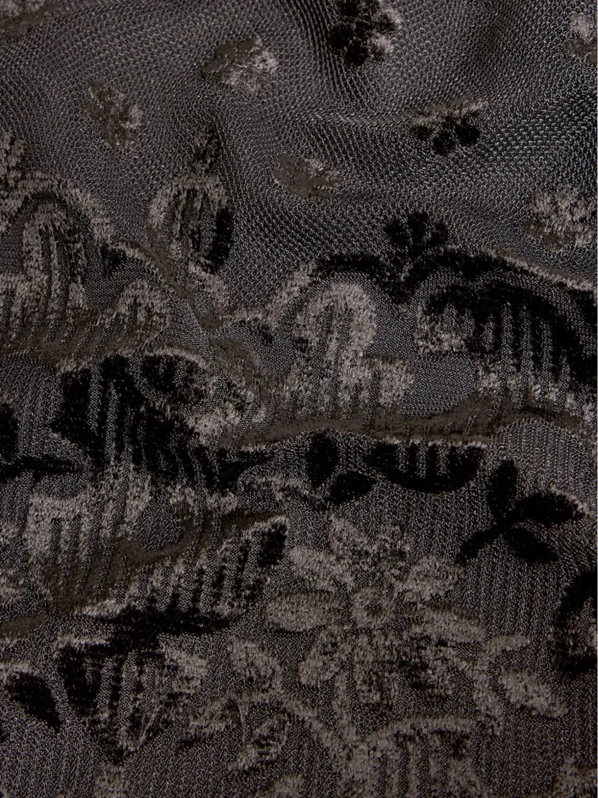 ETRO ペイズリーベルベットドレス - ブラック - 画像5