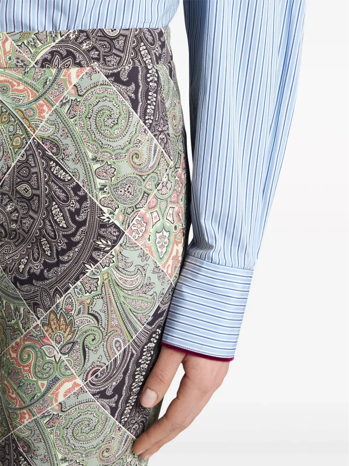 ETRO プリント入りカディパンツ - 画像5
