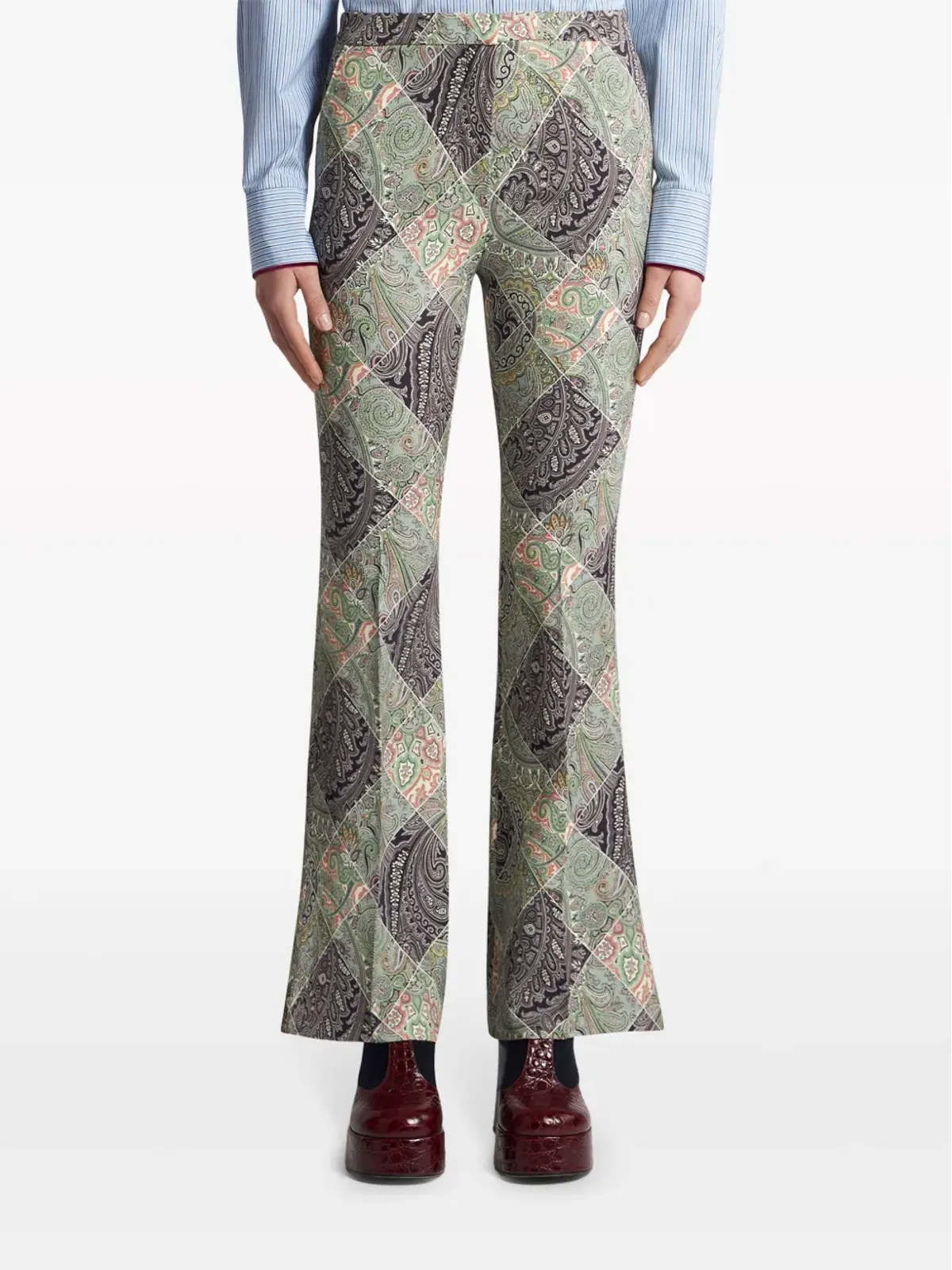 ETRO プリント入りカディパンツ - 画像3