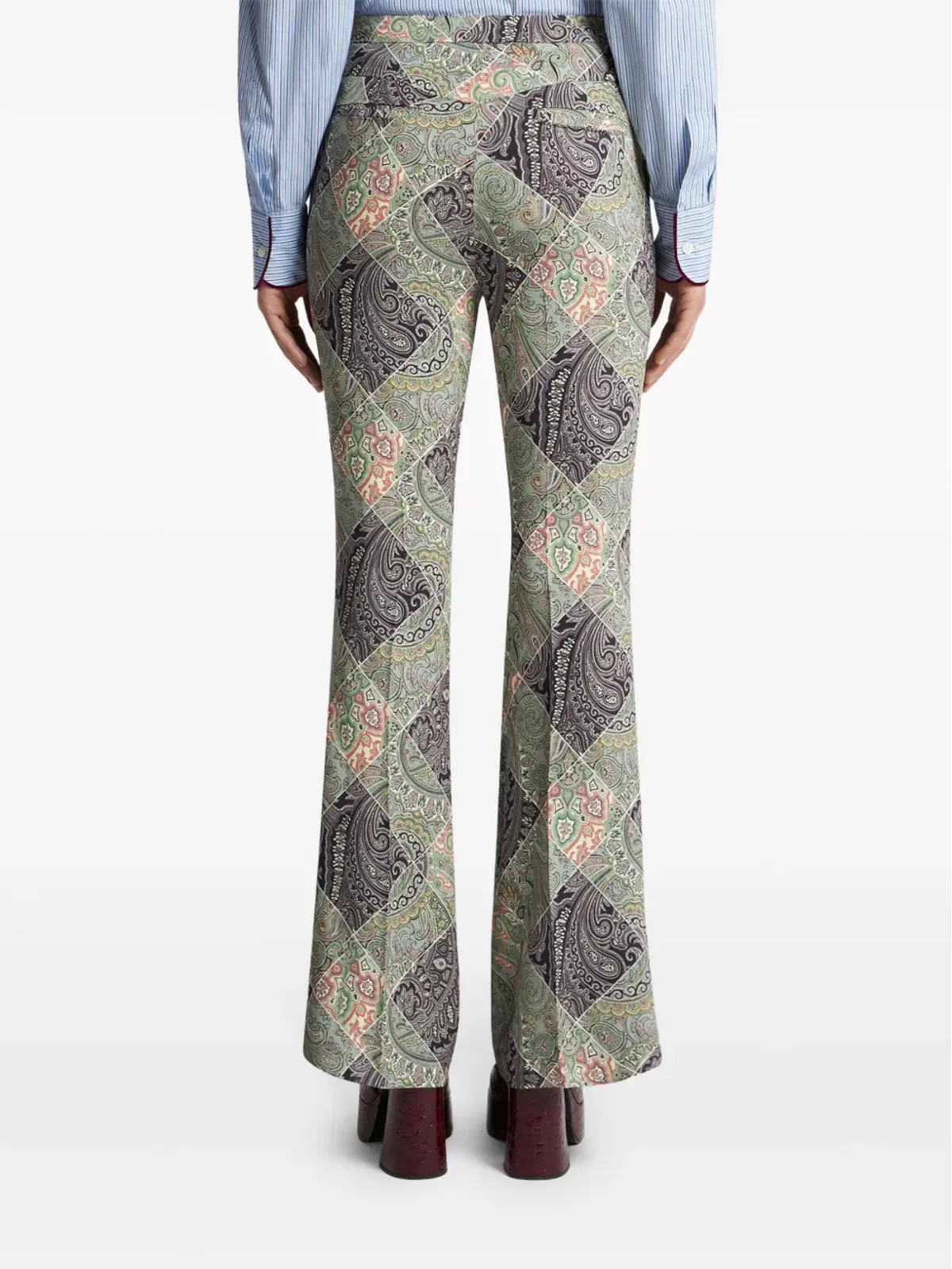 ETRO プリント入りカディパンツ - 画像4