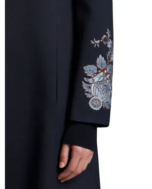 ETRO 刺繍入りギャバジンコート - ブルー - サムネイル5