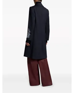 ETRO 刺繍入りギャバジンコート - ブルー - サムネイル4