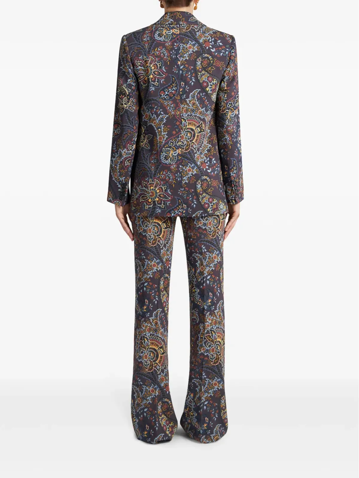 ETRO ペイズリー柄 シングルブレスト ブレザー - ブラック - 画像4