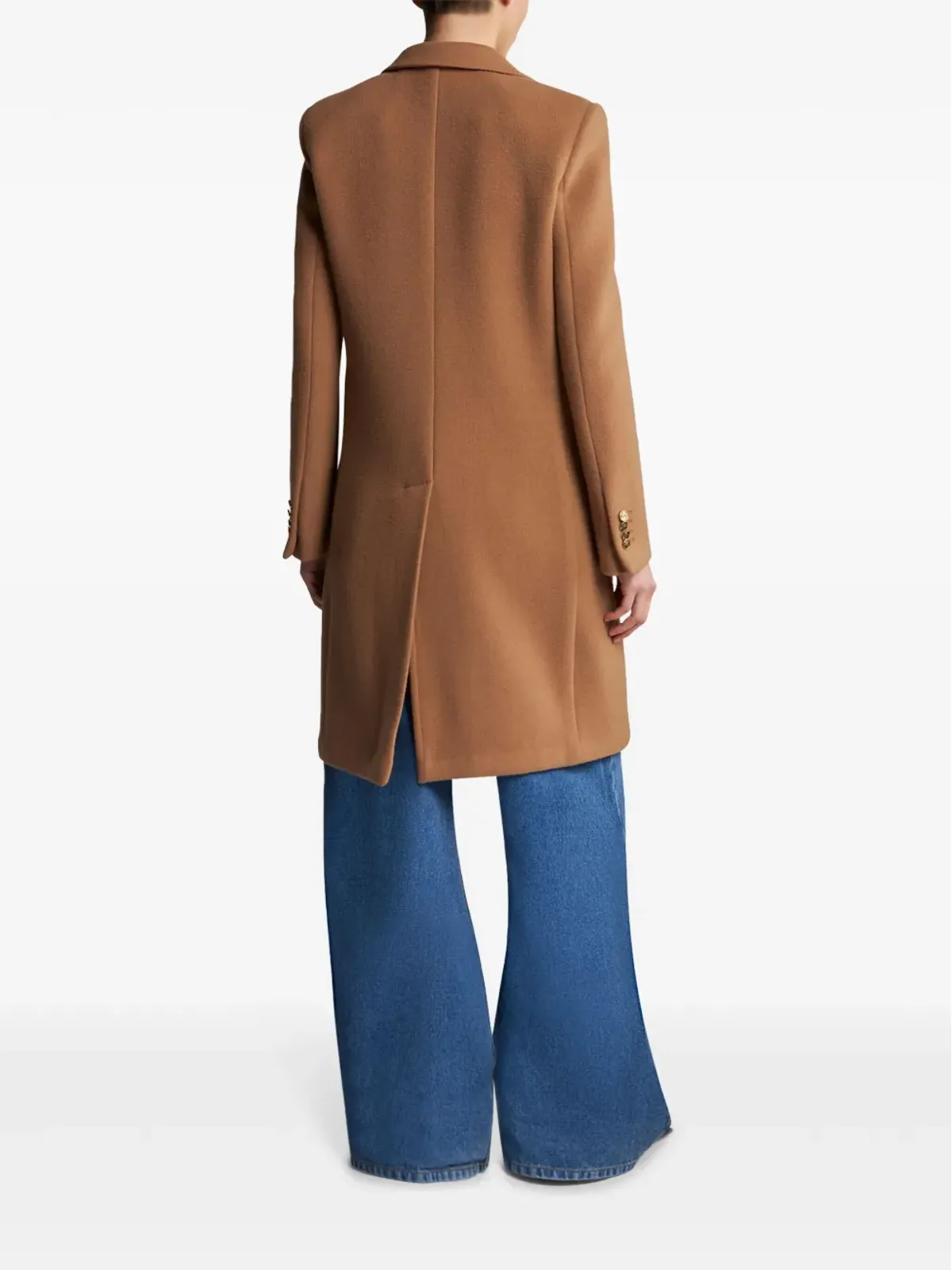 ETRO ロゴ入りボタン コート - ブラウン - 画像3