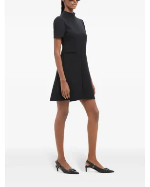 Courrèges ツイル素材のAラインミニドレス - ブラック - サムネイル3