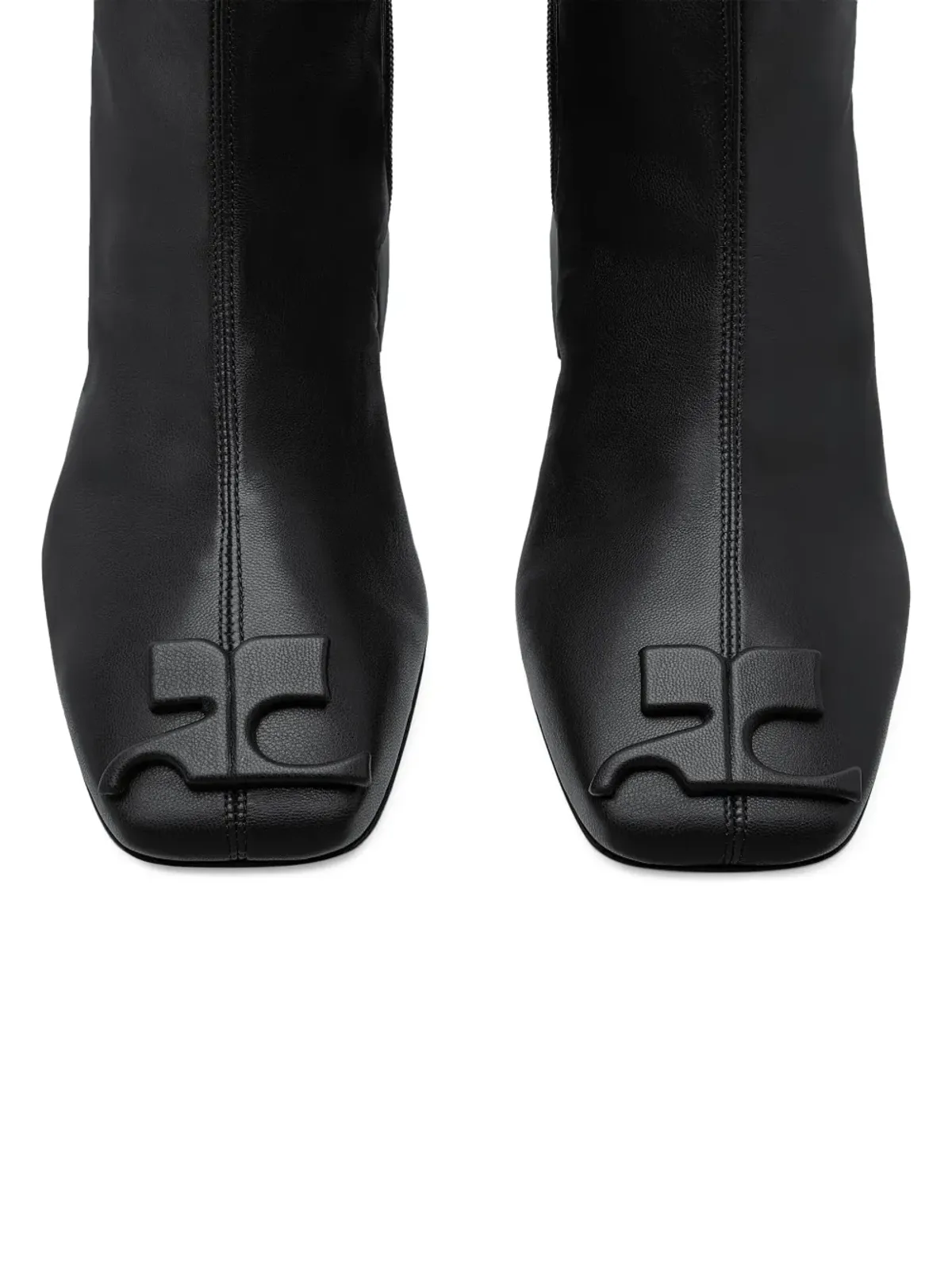 Courrèges Reedition レザー ブーツ - ブラック - 画像4