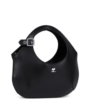 Courrèges ミニ Holy レザー トートバッグ - ブラック - サムネイル4