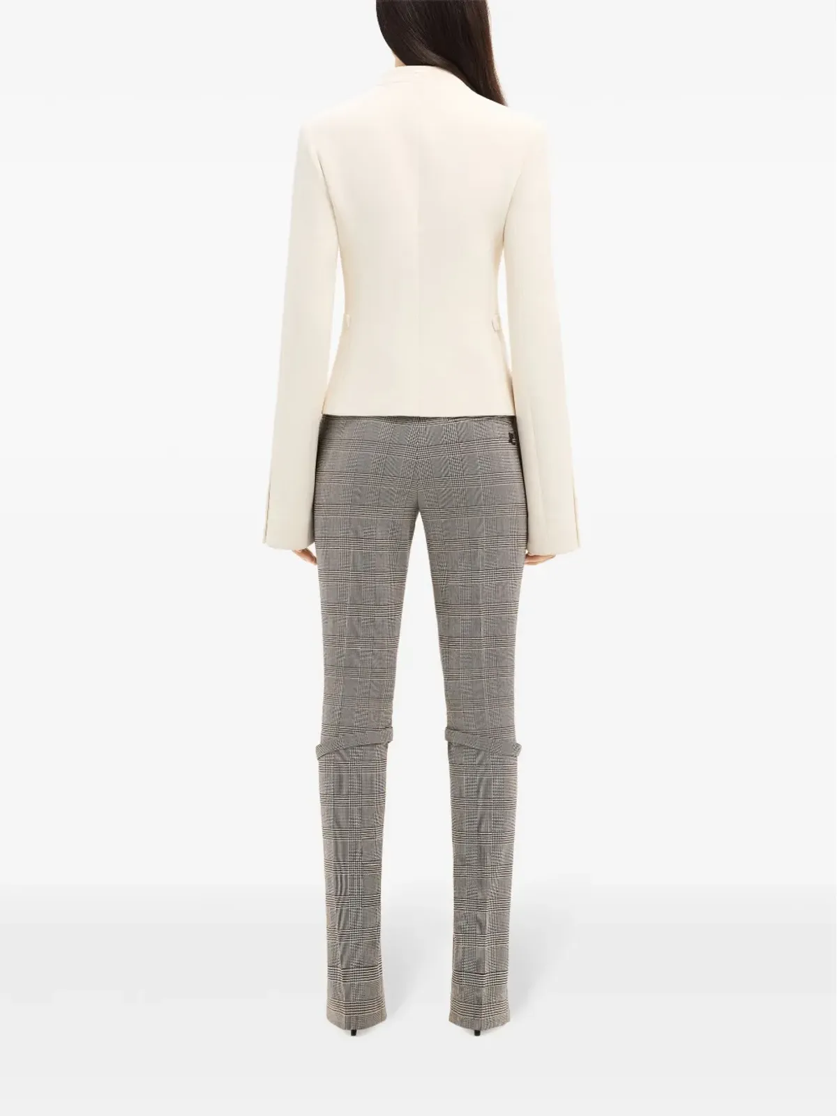 Courrèges ヘリテージ 隠しファスナー付きクレープジャケット - ホワイト - 画像4