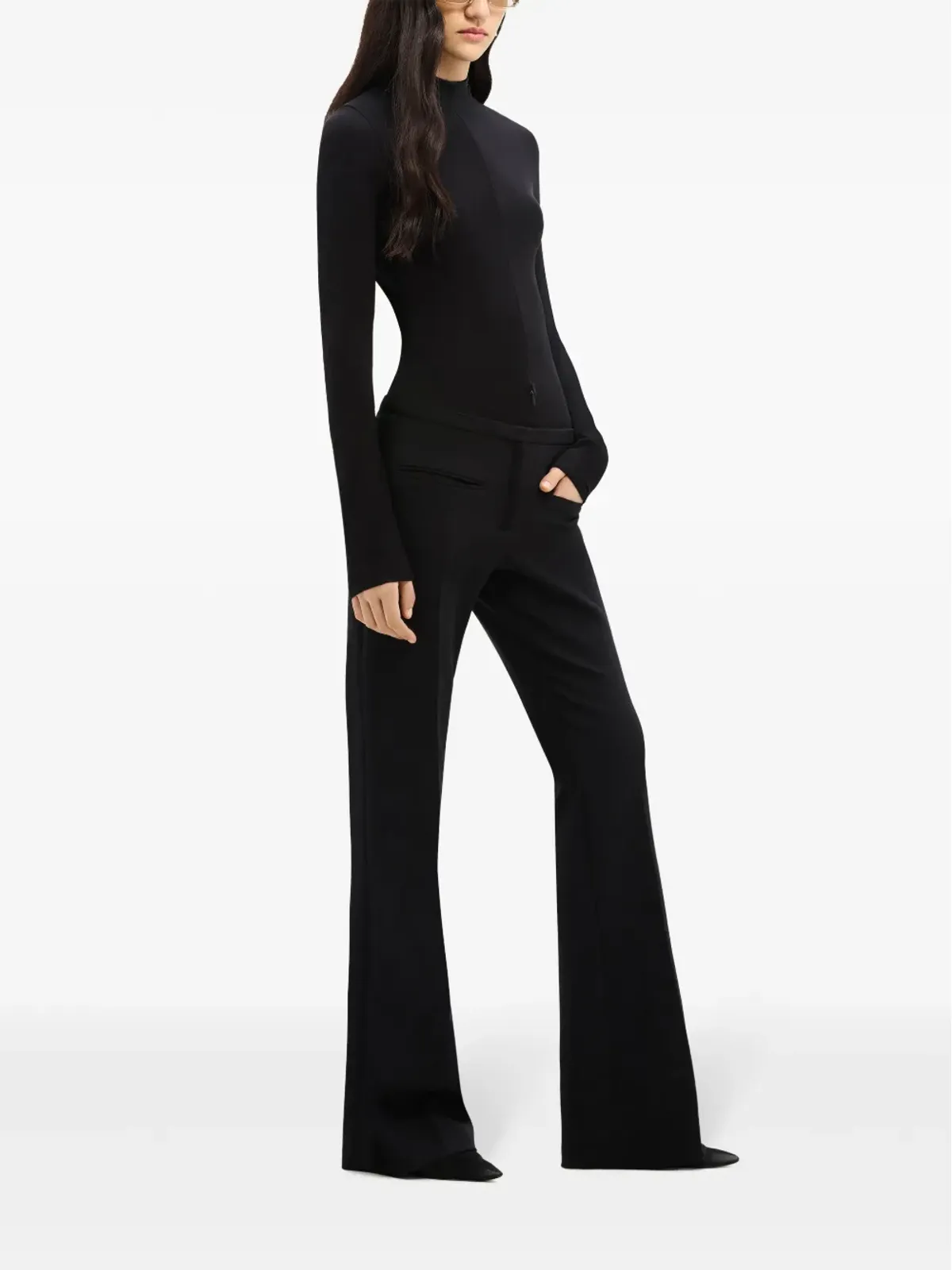 Courrèges ドロップ ボルケーノ ジャージー ボディ - ブラック - 画像3