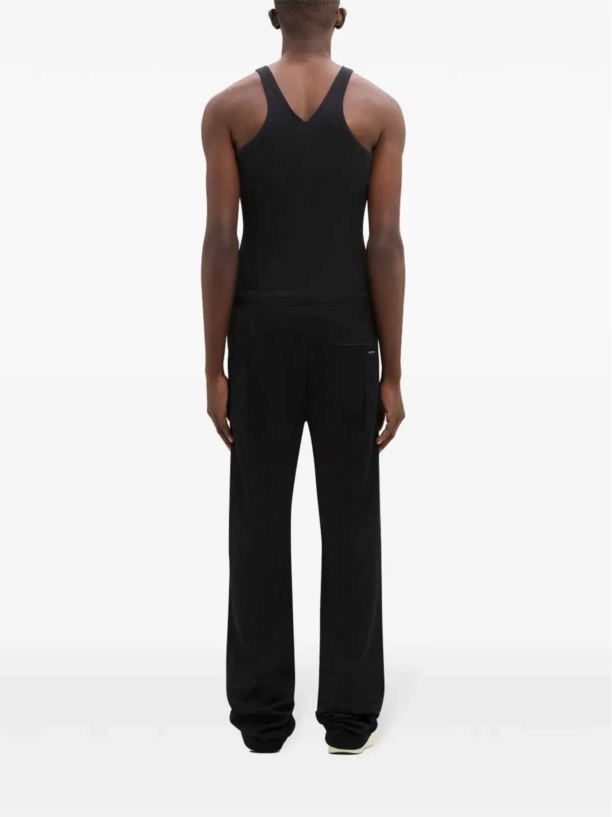 Courrèges ストレートレッグ トラックパンツ ブラック - 画像4