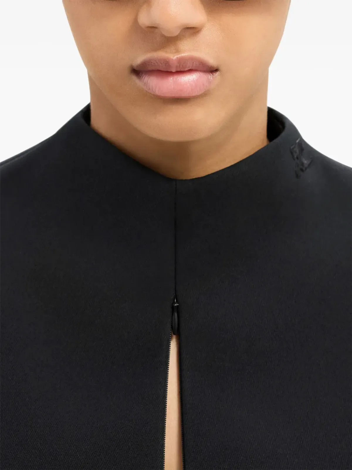 Courrèges フロントジップ カットアウト ミニドレス - ブラック - 画像5
