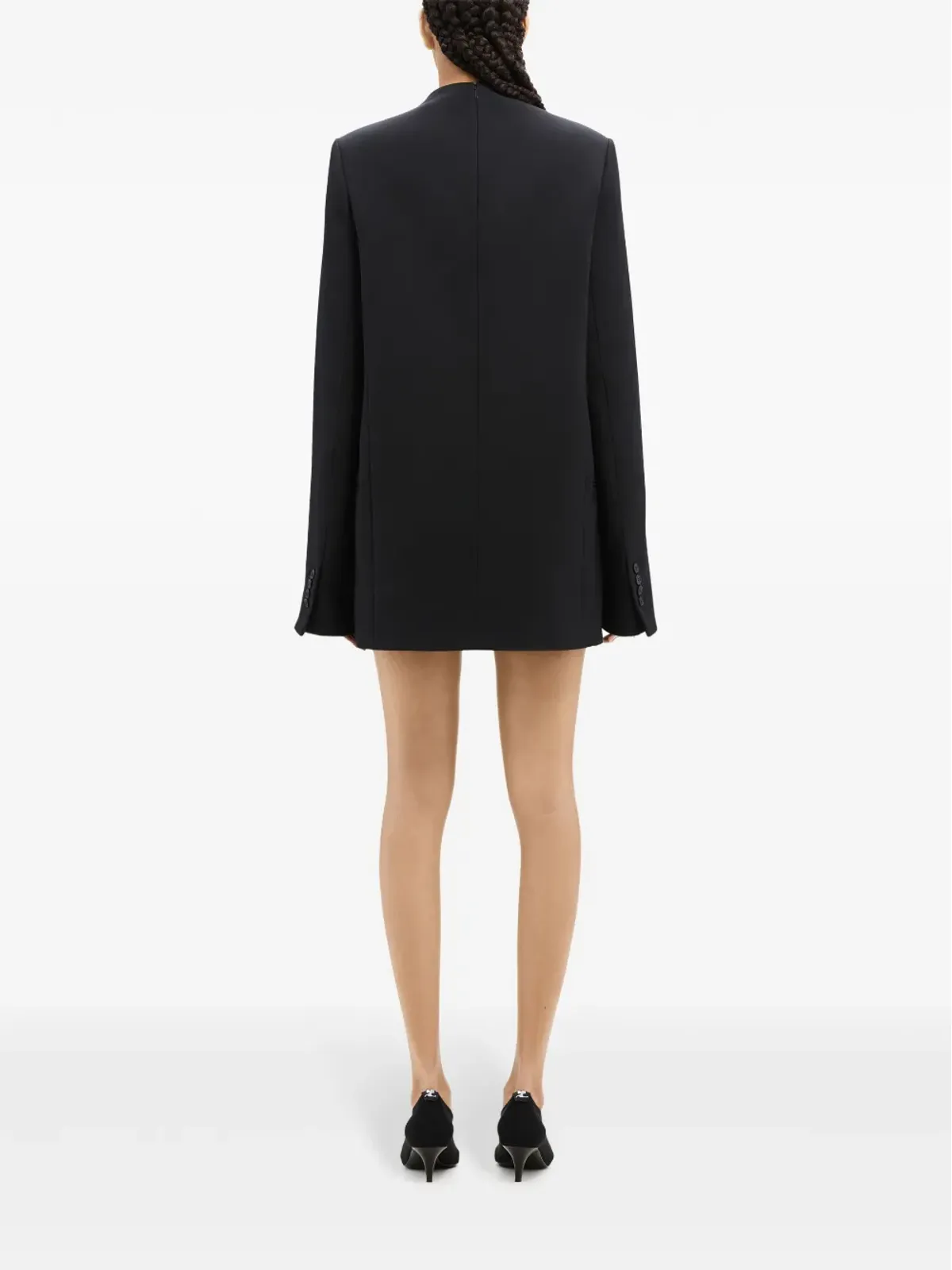 Courrèges フロントジップ カットアウト ミニドレス - ブラック - 画像4