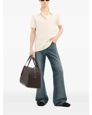 Courrèges コントラストの効いたコットン混紡ポロシャツ - White - サムネイル2