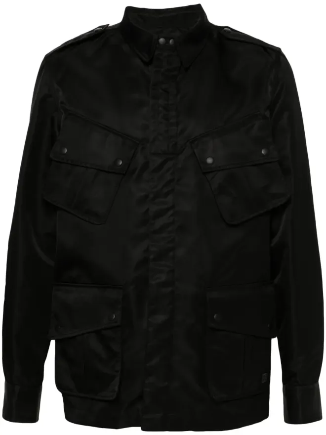 Givenchy Givenchy ロゴアップリケ入りシャツジャケット - ブラックの商品画像
