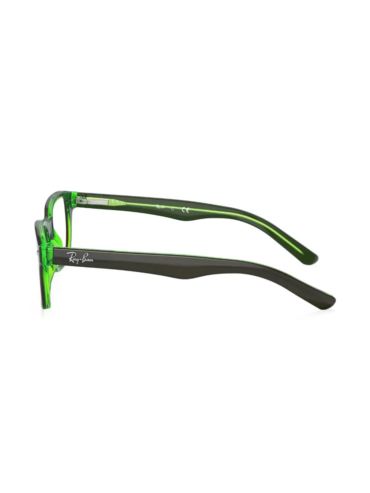 RAY-BAN JUNIOR ブラウンの長方形フレーム眼鏡 - 画像3