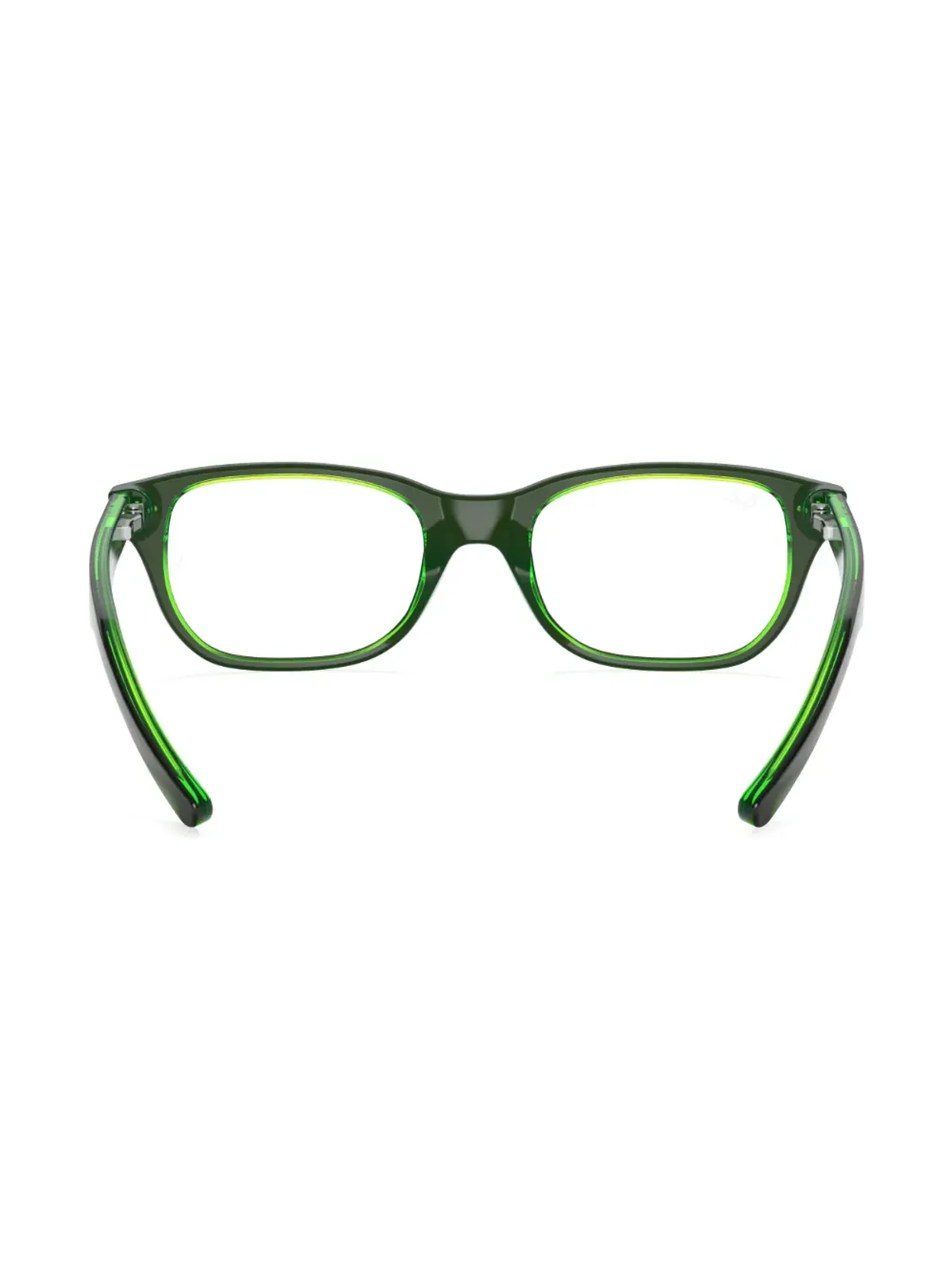 RAY-BAN JUNIOR ブラウンの長方形フレーム眼鏡 - 画像4