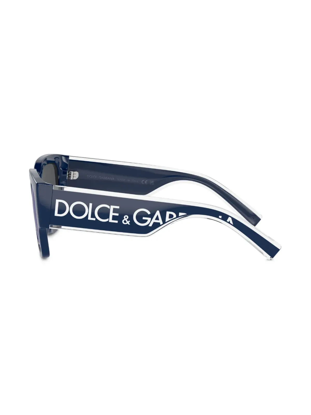 Dolce & Gabbana Kids スクエアフレーム サングラス - ブルー - 画像3