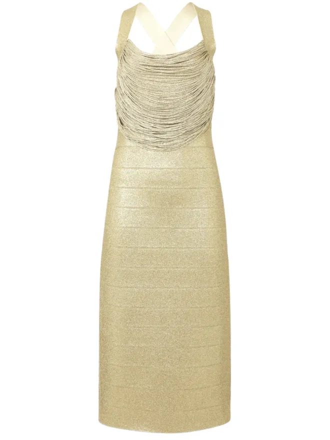 Herve Leger Hervé Léger ディスコニット・バンデージミディドレスの商品画像