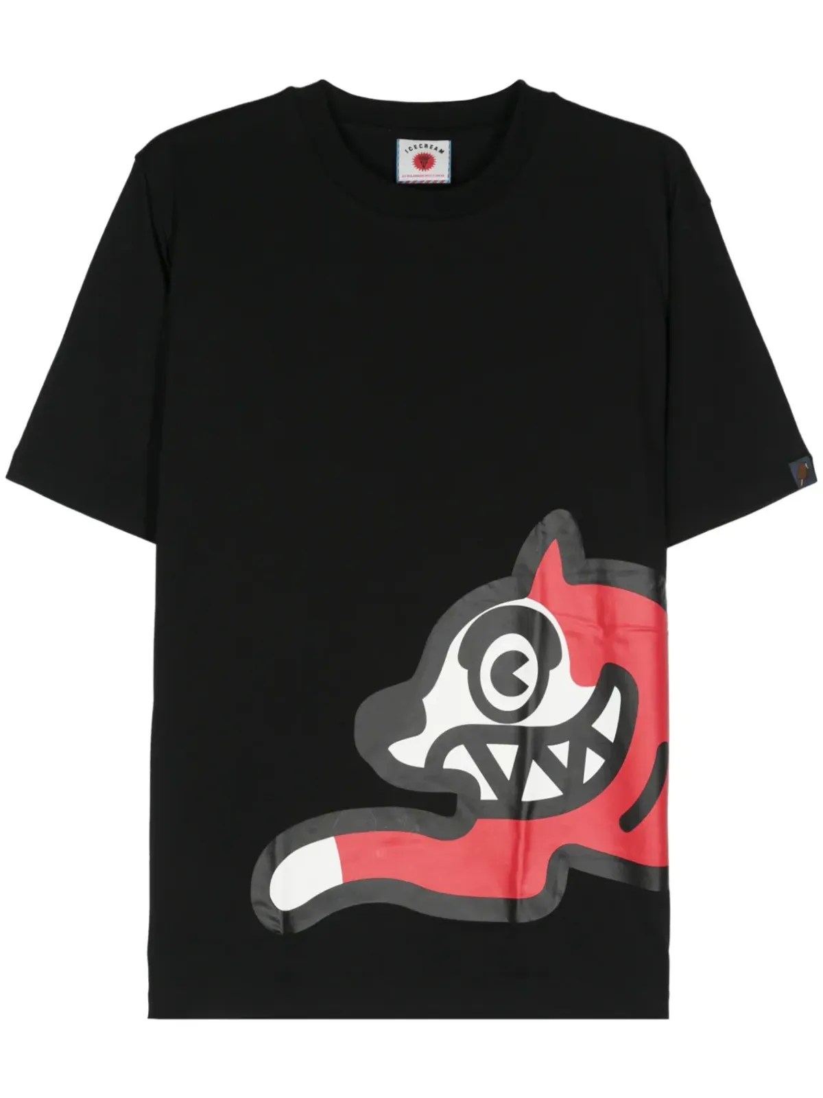 ICECREAM ランニングドッグプリント コットンTシャツ - 画像1