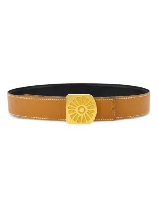 Hermès ビンテージ 1996 Le Soleil Hinflower ベルト - サムネイル1