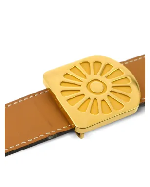 Hermès ビンテージ 1996 Le Soleil Hinflower ベルト - サムネイル4