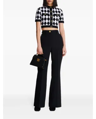 Balmain B-Buzz Dynasty レザー ショルダーバッグ - ブラック - サムネイル2