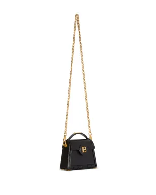 Balmain B-Buzz Dynasty レザー ショルダーバッグ - ブラック - サムネイル4