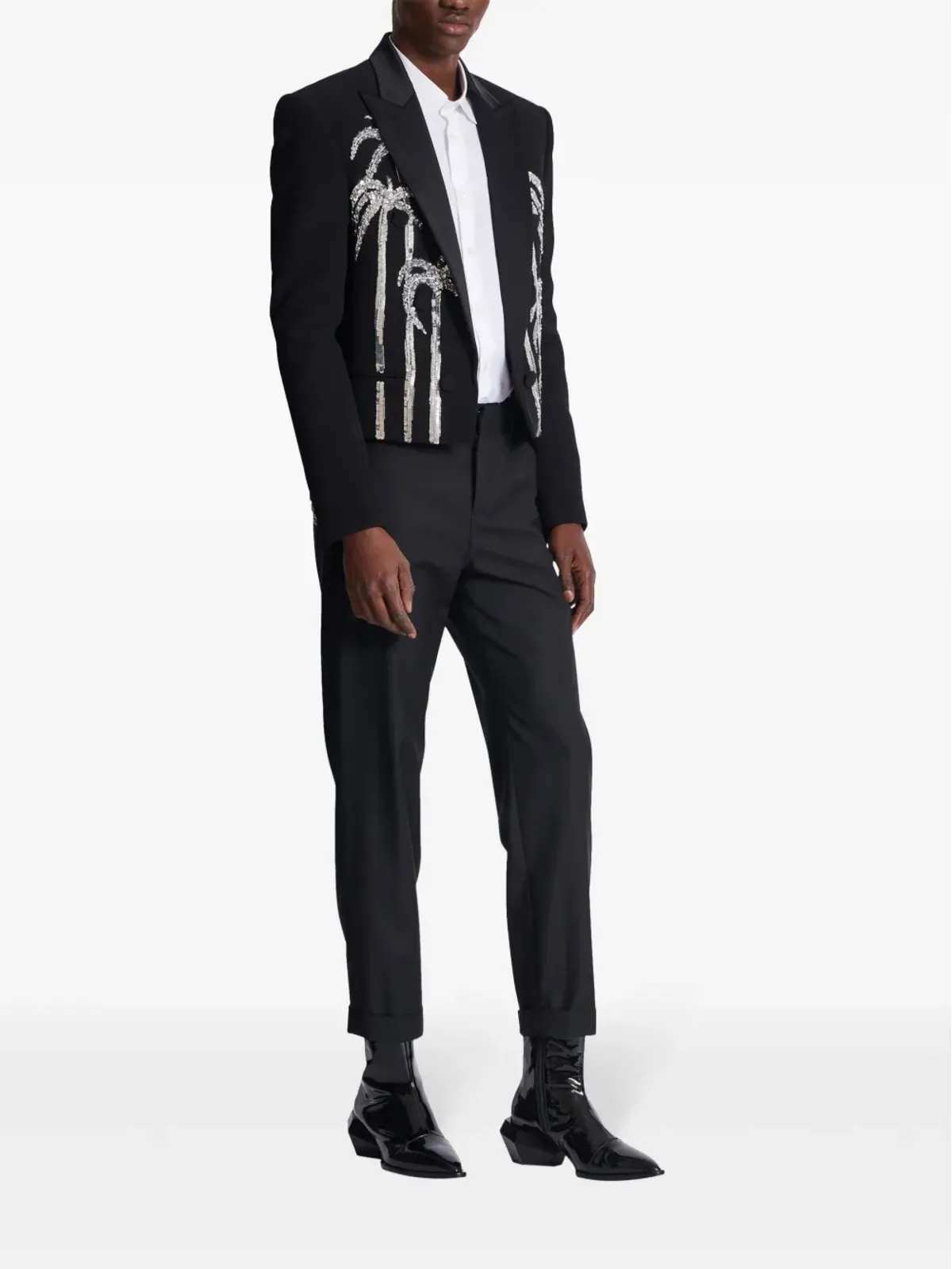 Balmain パームツリー柄ブレザー - 画像3