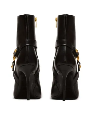 Balmain Eva 95mm ロゴプレート アンクルブーツ - ブラック - サムネイル3