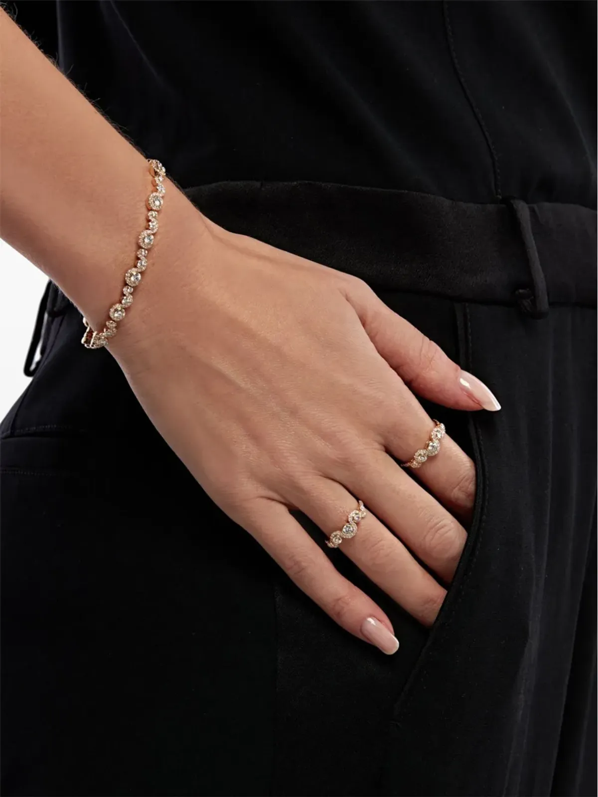 Lark & Berry 18kt yellow gold Wave diamond ring - 画像5