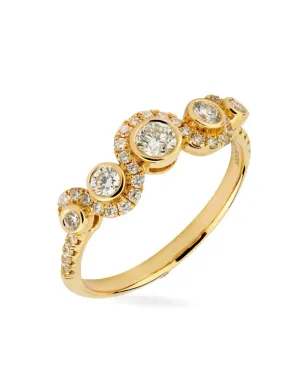 Lark & Berry 18kt yellow gold Wave diamond ring - サムネイル2