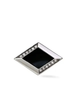 Lark & Berry Clarke ダイヤモンド カフリンクス - シルバー - サムネイル1