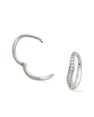 Lark & Berry デューン ダイヤモンド フープピアス - サムネイル2