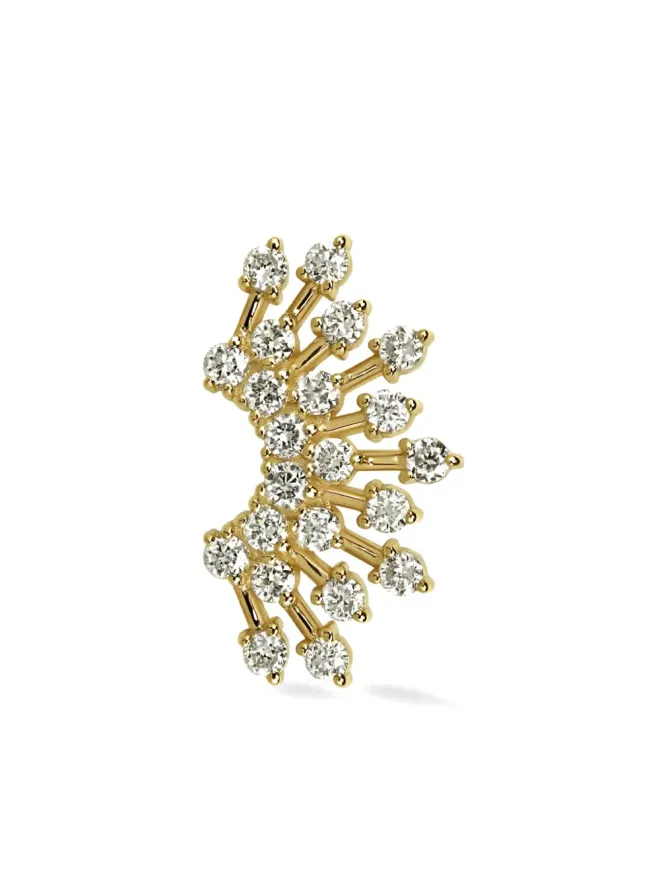Lark & Berry Lark & Berry 14K イエローゴールド サンレイ ティアラ ダイヤモンド スタッド ピアスの商品画像