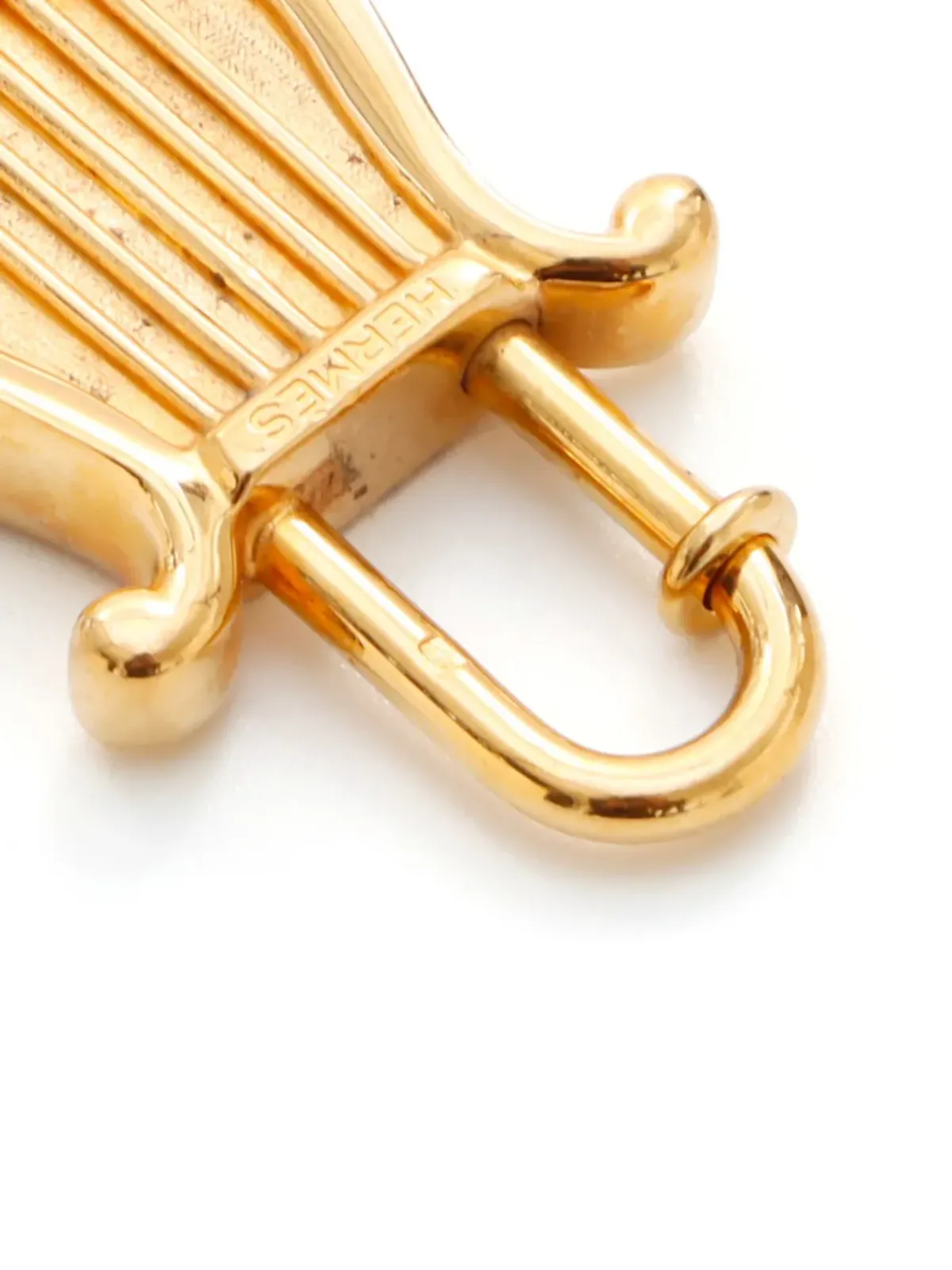 Hermès ビンテージ 1996 Harp Cadena チャーム - Gold - 画像4